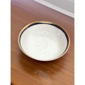 Vtg Fine China Vegetable Bowl Alhambra Pattern by Ranmaru Cobalt Blue/Gold